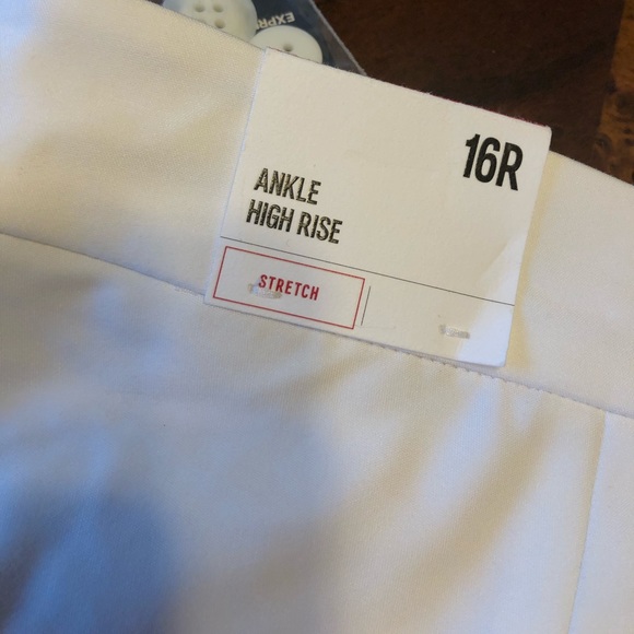 Ankle High Rise Express White pants - Picture 3 of 4